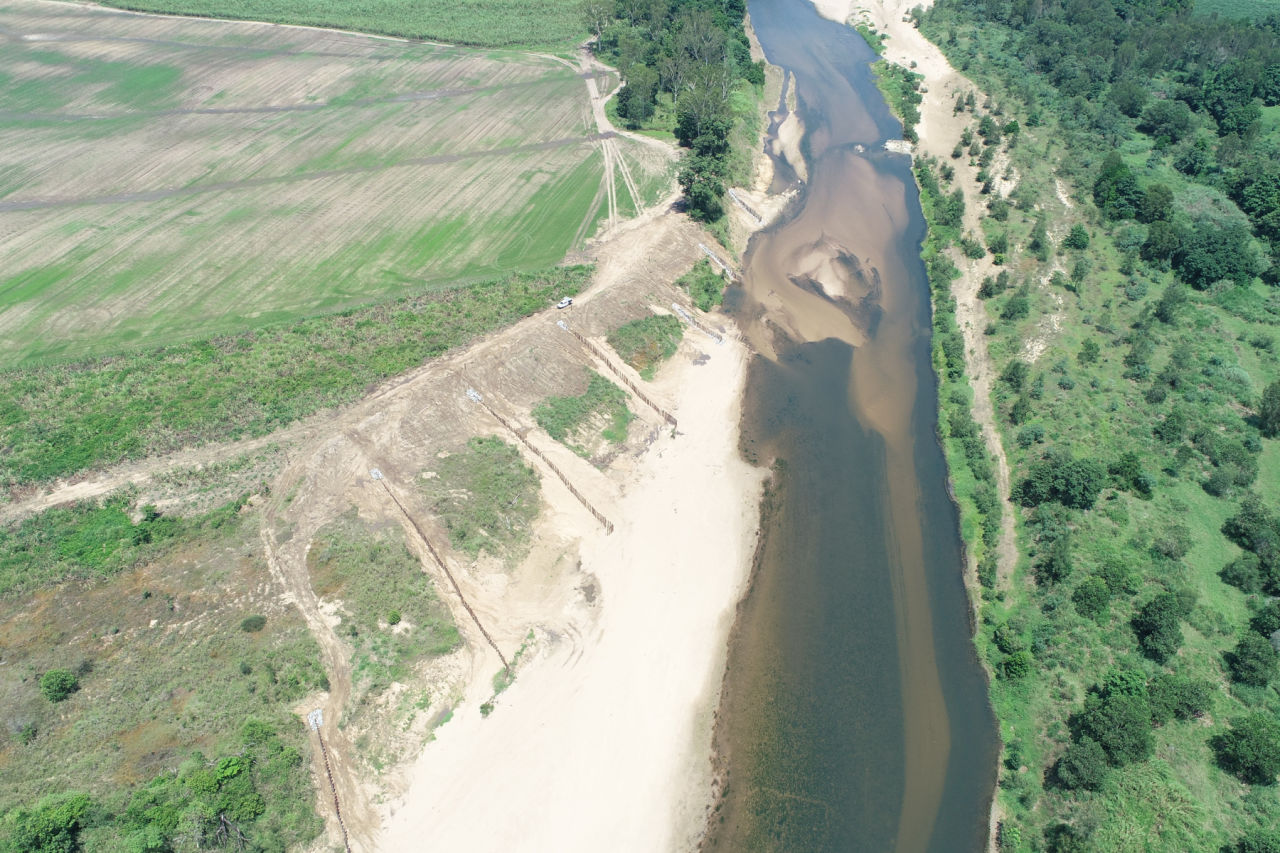 Streambank rehabilitation on the Herbert River. Credit: Terrain NRM