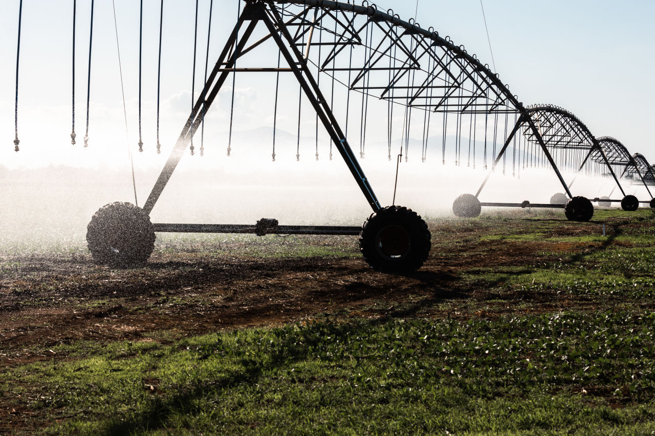 Irrigating farmland in the Burdekin