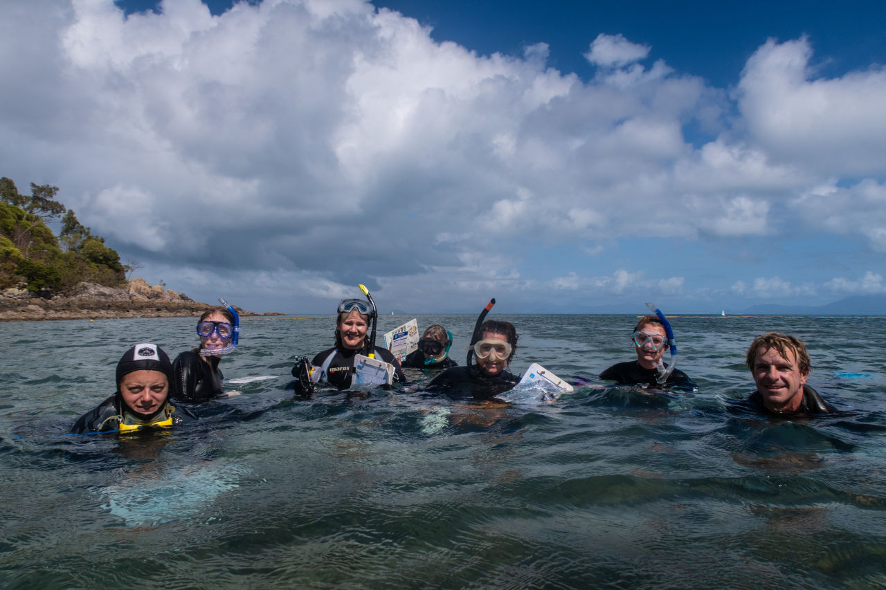 Citizen scientists in training at Orpheus Island 