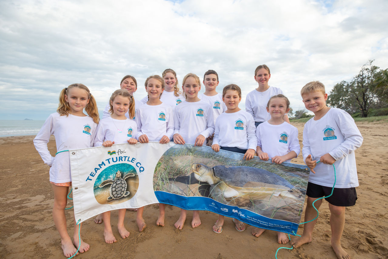 The 'Team Hatchlings' project is a youth-led marine turtle conservation and stewardship initiative. Credit: Fitzroy Basin Association