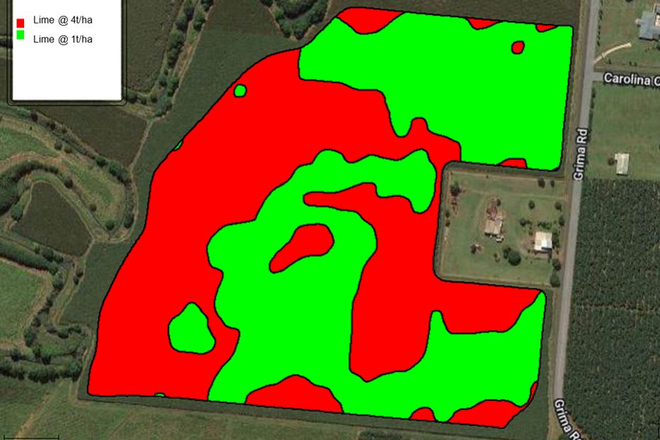 Prescription map for variable rate application. Image Farmacist