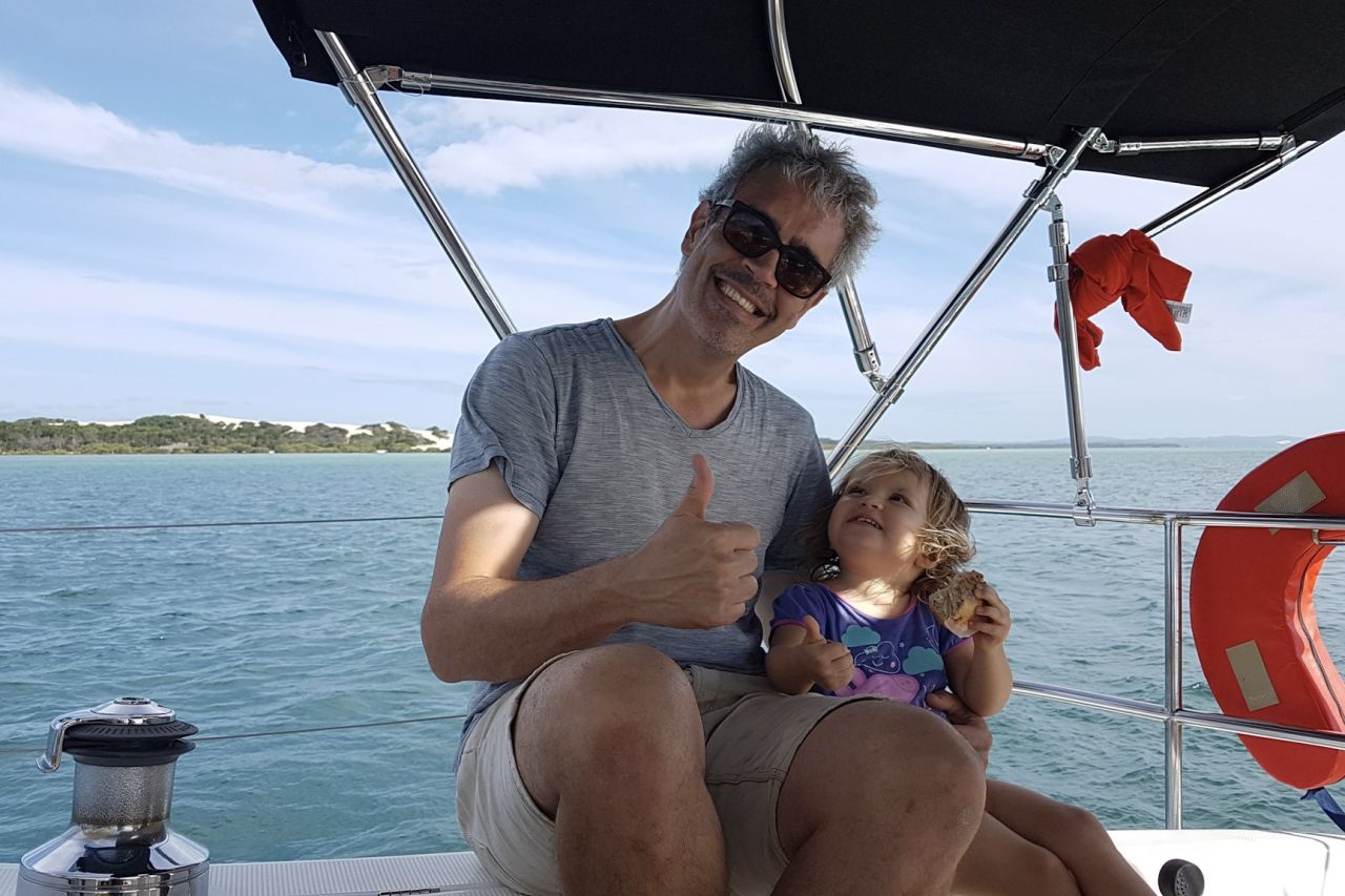 Cedric and his family share a love of sailing on the Great Barrier Reef. 