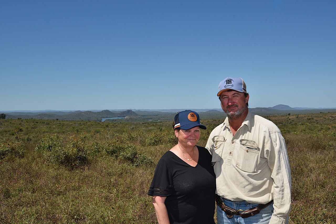 Mount Cooper graziers Delia and Kevin Herrod. Image NQ Dry Tropics