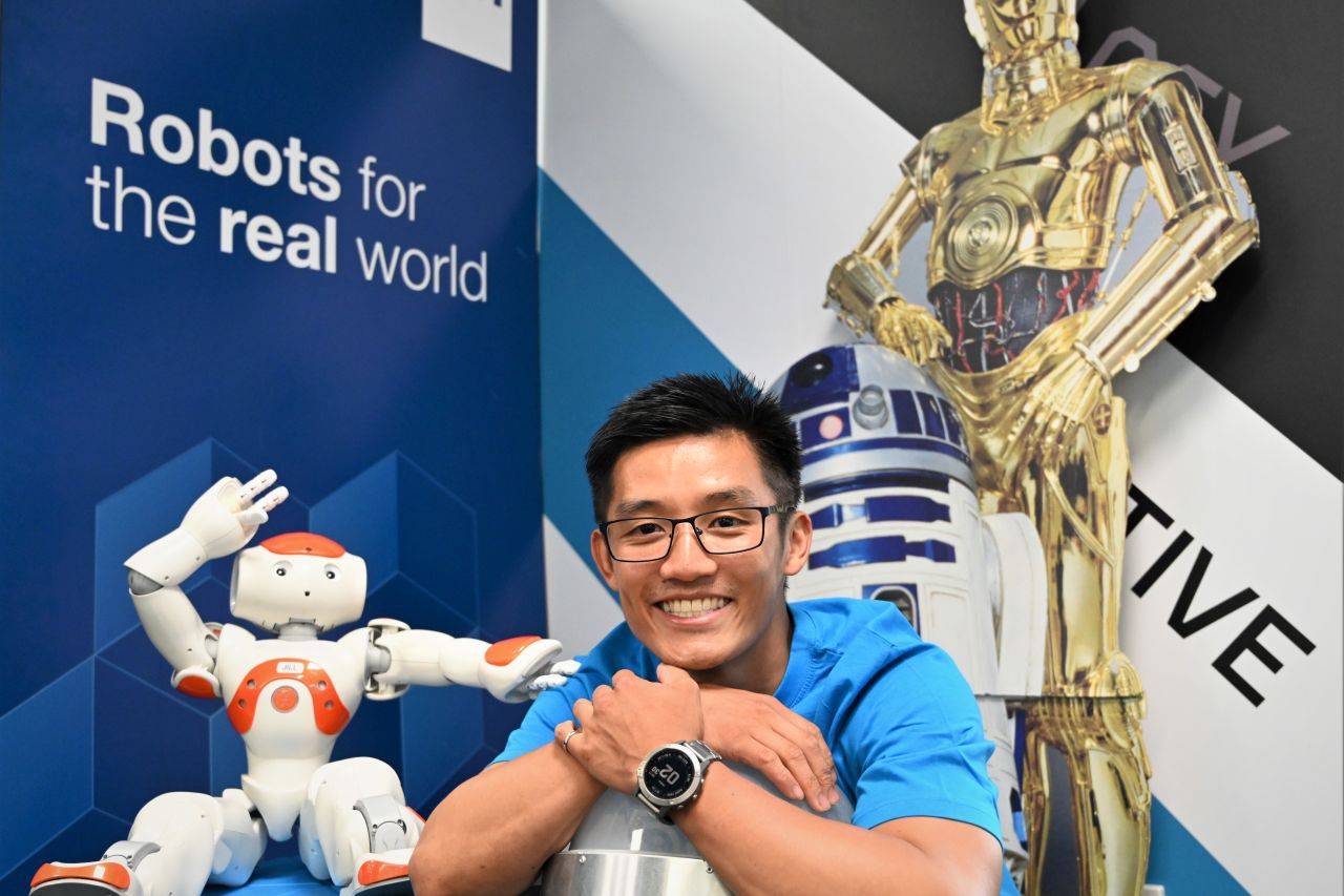 Dorian has travelled the world – from Canada, to Sweden, Finland, the USA and now Australia – in his robotics and machine-learning research journey. Supplied: Dorian Tsai
