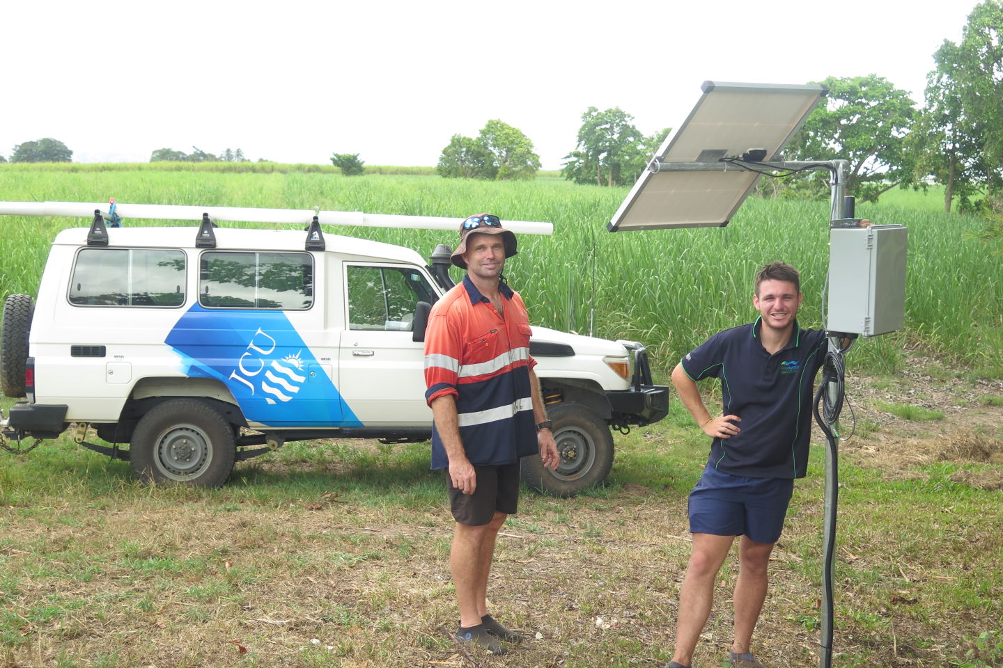 Water quality monitoring with JCU TropWater. Image HCPSL