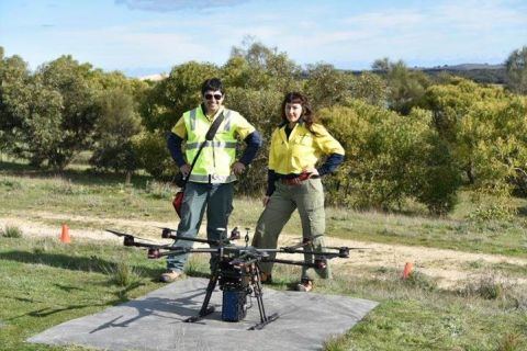 Trialling the use of drones in riparian restoration