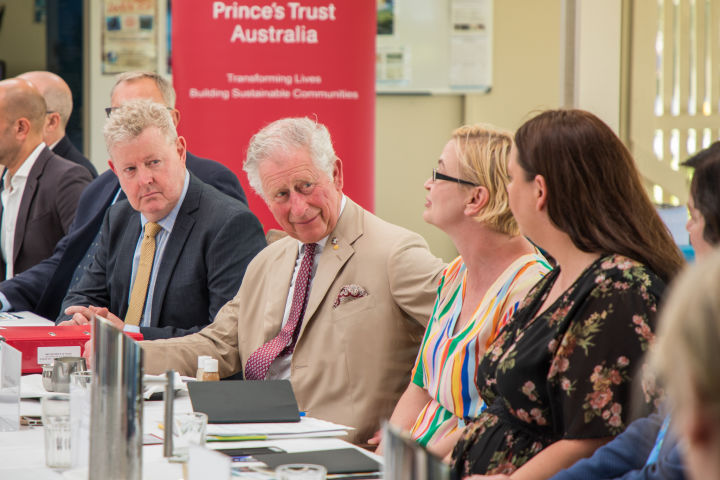 Prince Charles flanked by Foundation MD Anna Marsden and GBRMPA Chair and CEO Dr Russell Reichelt at the Reef Roundtable
