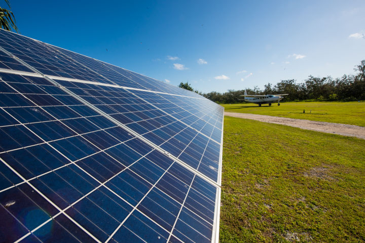 Solar panels on Lady Elliot Island