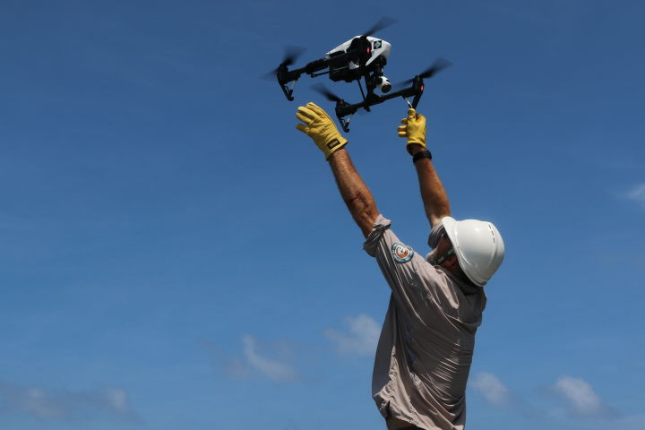 Using drones at Raine Island, Great Barrier Reef Foundation