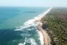 Aerial view of Wreck Rock Beach, home of the Wreck Rock Turtle Monitoring Project.
